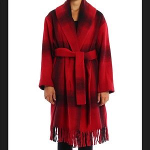 T By Alexander Wang Shawl Collared Wool Coat